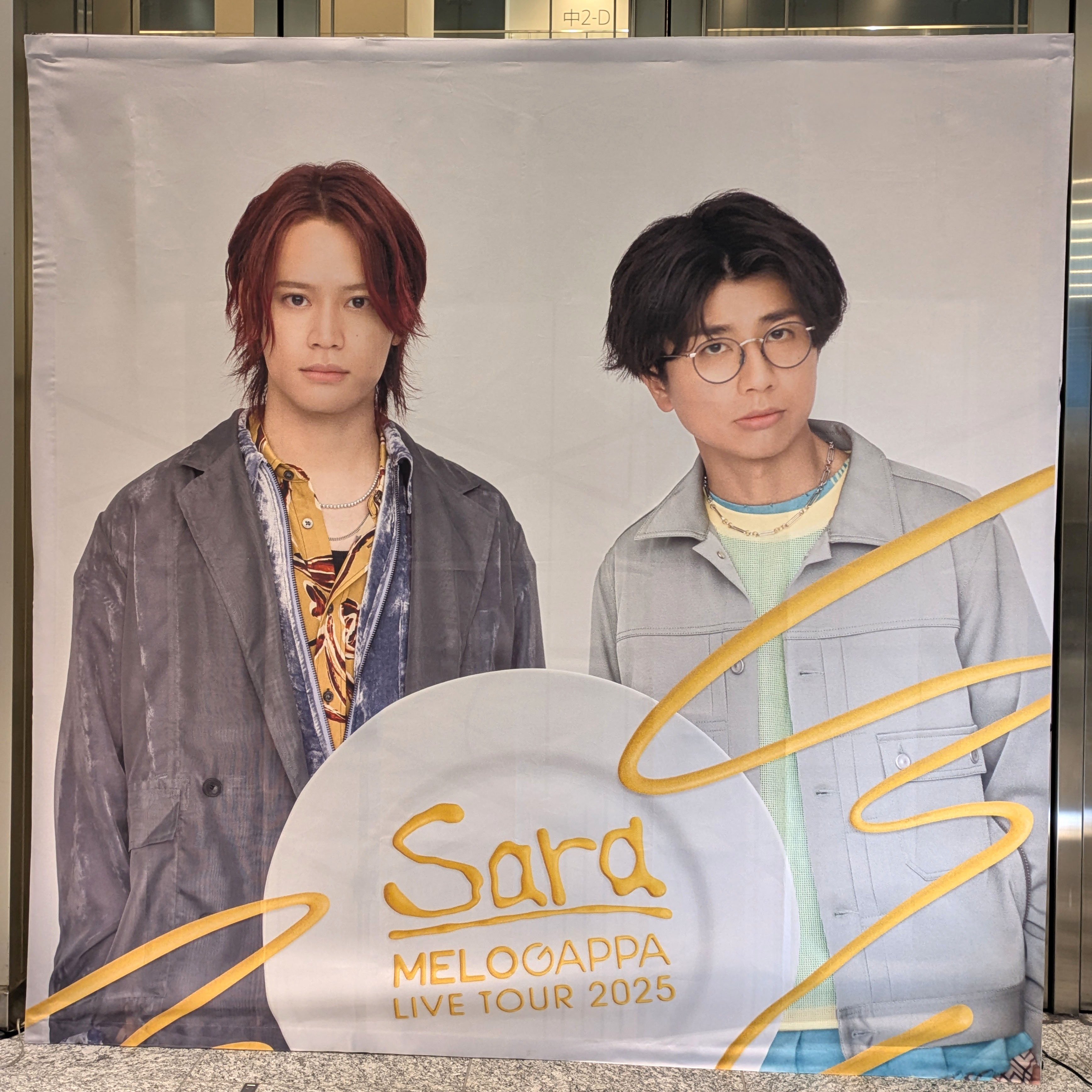 ツアーキービジュアルのタペストリー